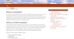 Desktop Screenshot of cmmi-templates.com